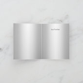 Blue Sparkle Jewel Baptism Thank You Card Dankeskarte (Innenseite)