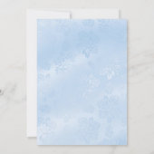 Blue Sparkle Jewel & Tiara Sweet 16 Einladung (Rückseite)