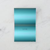 Blue Sparkle Masquerade Danke Karte (Innenseite)