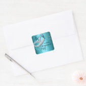 Blue Sparkle Masquerade Party Sticker (Umschlag)