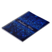 Blue Sparkle Notizblock (Linke Seite)