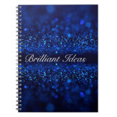 Blue Sparkle Notizblock (Vorderseite)