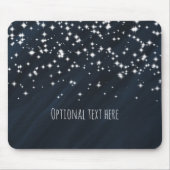 Blue & Sparkle Stars Elegante Glamour Mousepad (Vorne)