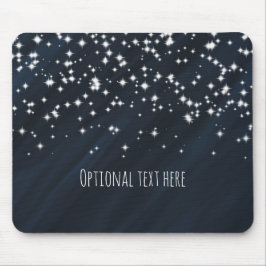 Blue & Sparkle Stars Elegante Glamour Mousepad