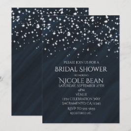 Blue & Sparkle Stars Ristorante La Lanchetta Risto Einladung