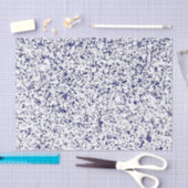 Blue Sparkle-White Seidenpapier (Handwerk)
