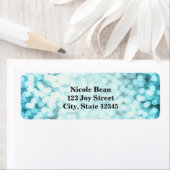 Blue Sparkling Lights Glamour Address Labels (Insitu)
