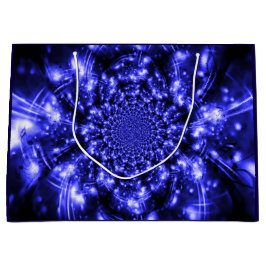 Blue Sparkling Lights Große Geschenktüte