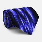 Blue Sparkling Lights Krawatte (Gerollt)