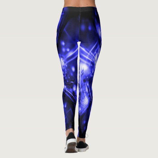 Blue Sparkling Lights Leggings (Rückseite)