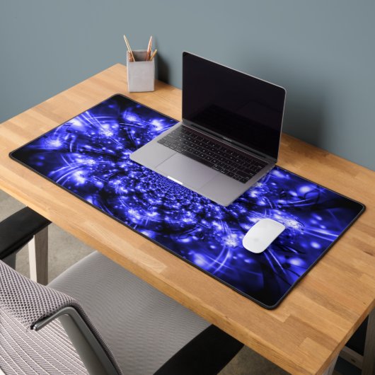 Blue Sparkling Lights Schreibtischunterlage (Büro 2)