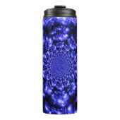 Blue Sparkling Lights Thermosbecher (Vorderseite)