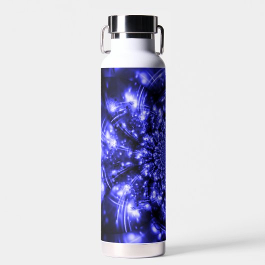 Blue Sparkling Lights Trinkflasche (Vorne)