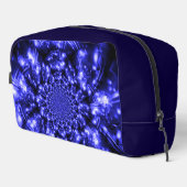 Blue Sparkling Lights Waschbeutel (Rechte Ecke)