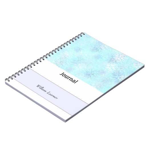 Blue Spatter Personal Journal Notizblock (Linke Seite)