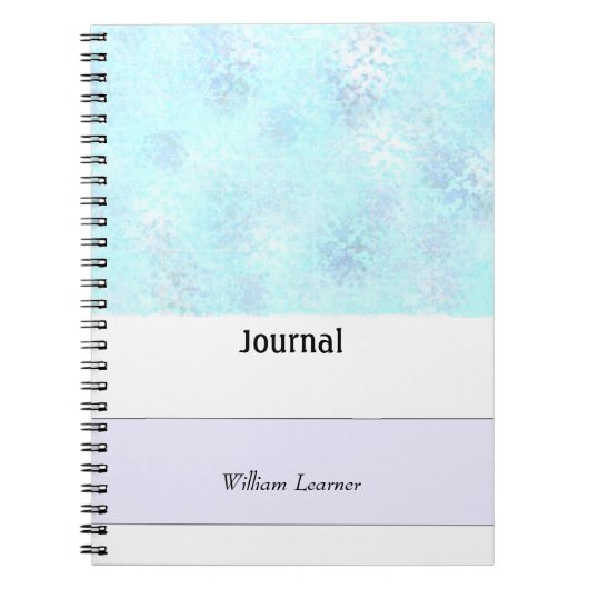 Blue Spatter Personal Journal Notizblock (Vorderseite)