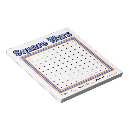 Blue Speck Dot Game Notepad Notizblock (angewinkelt)