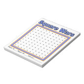 Blue Speck Dot Game Notepad Notizblock (Rotiert)