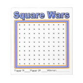 Blue Speck Dot Game Notepad Notizblock (Vorderseite)