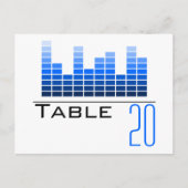 Blue Spectrum Analyzer Tischnummer Postcard (Vorderseite)