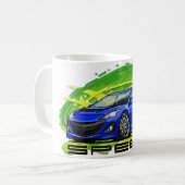 Blue_Speed3 Kaffeetasse (Vorderseite Links)