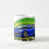 Blue_Speed3 Kaffeetasse (Mittel)