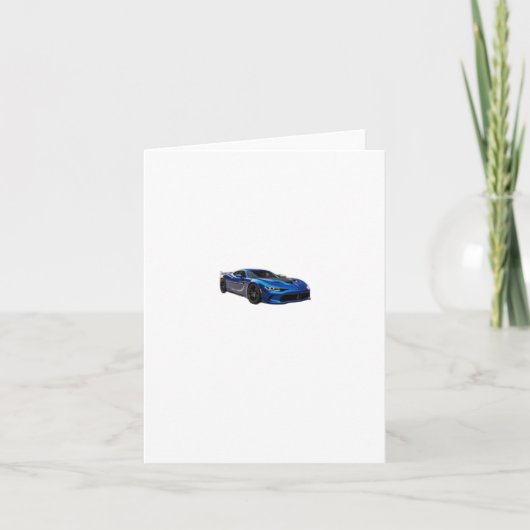 Blue Speed Demon Sticker Karte (Vorderseite)