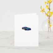 Blue Speed Demon Sticker Karte (Gelbe Blume)