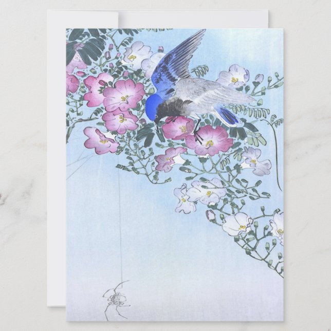 Blue Spider Bird Blume Print | Spider Lovers (Vorderseite)