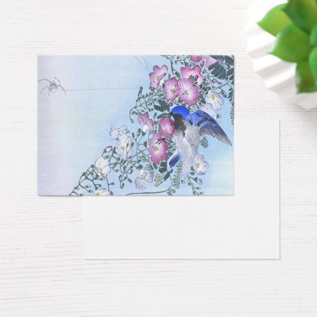 Blue Spider Bird Blume Print | Spider Lovers (Schreibtisch)