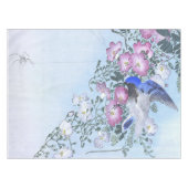 Blue Spider Bird Blume Print | Spider Lovers Tischdecke (Vorderseite (Horizontal))