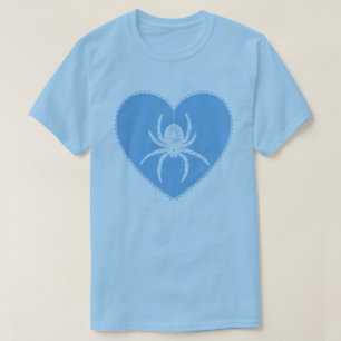 Blue Spider Heart T - Shirt