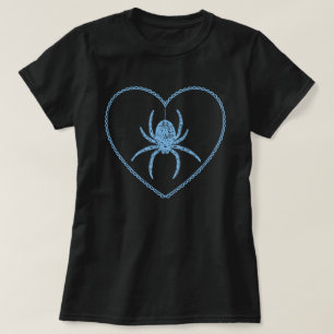 Blue Spider Heart T - Shirt