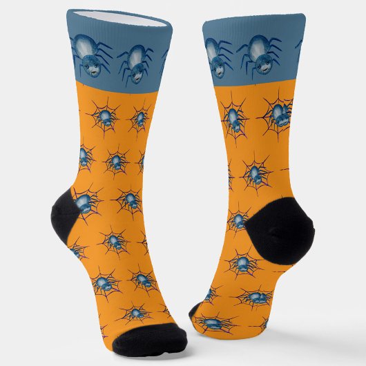 Blue Spider und Web Crew Socks Socken