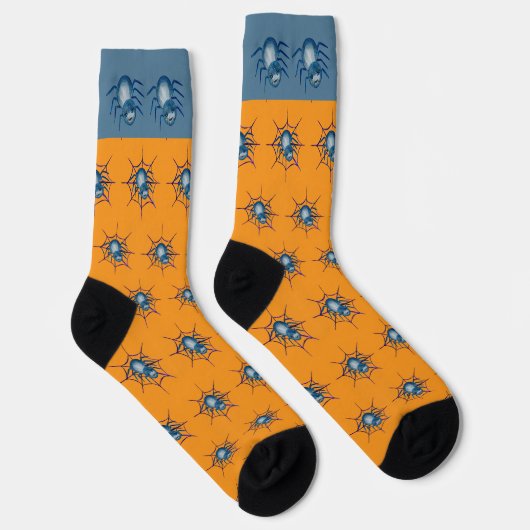 Blue Spider und Web Crew Socks Socken (Rechts)