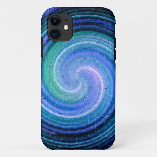 Blue Spiral Abstrakt Art 2 Case-Mate iPhone Hülle (Rückseite)