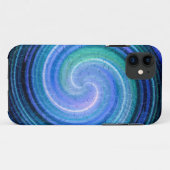 Blue Spiral Abstrakt Art 2 Case-Mate iPhone Hülle (Rückseite (Horizontal))