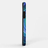 Blue Spiral Abstrakt Art 2 Case-Mate iPhone Hülle (Hinten/Rechts)