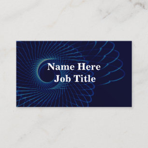 Blue Spiral Background individuell anpassbar Visitenkarte