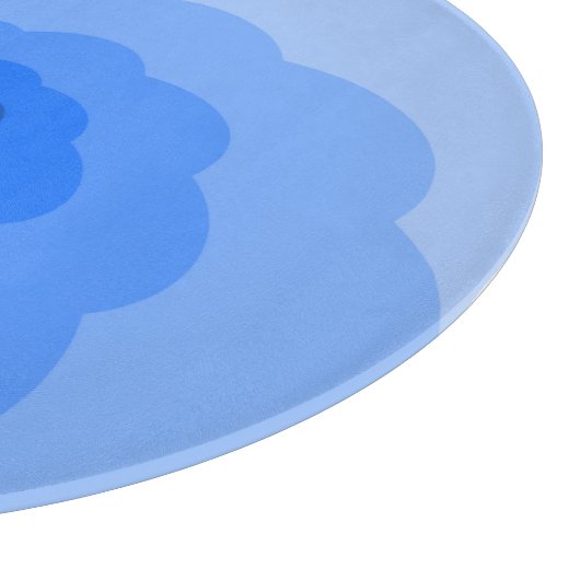 Blue Spiral Clouds Glas Cutting Board Schneidebrett (Ecke)