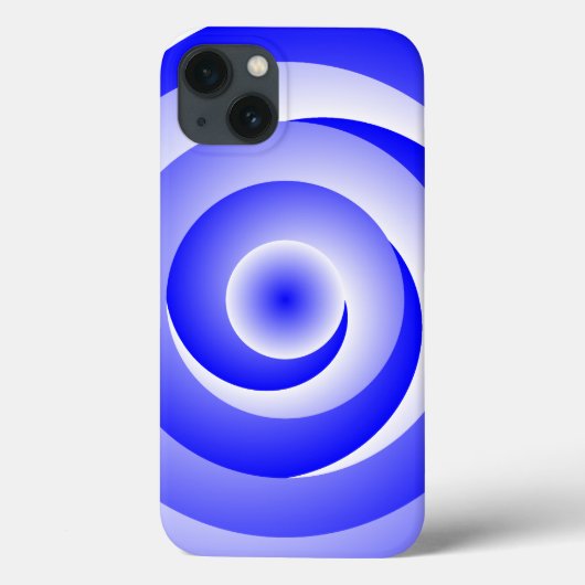 Blue Spiral Illusion von Kenneth Yoncich Case-Mate iPhone Hülle (Rückseite)