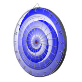 Blue Spiral Illusion von Kenneth Yoncich Dartscheibe (Vorderseite rechts)