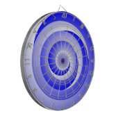 Blue Spiral Illusion von Kenneth Yoncich Dartscheibe (Vorderseite Links)