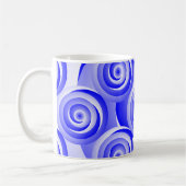 Blue Spiral Illusion von Kenneth Yoncich Kaffeetasse (Links)