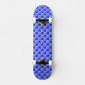 Blue Spiral Illusion von Kenneth Yoncich Skateboard (Vorderseite)