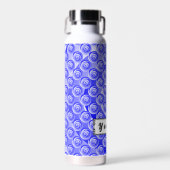 Blue Spiral Illusion von Kenneth Yoncich Trinkflasche (Vorne)
