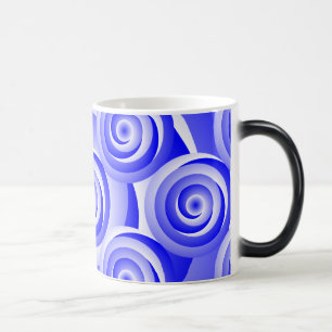 Blue Spiral Illusion von Kenneth Yoncich Verwandlungstasse