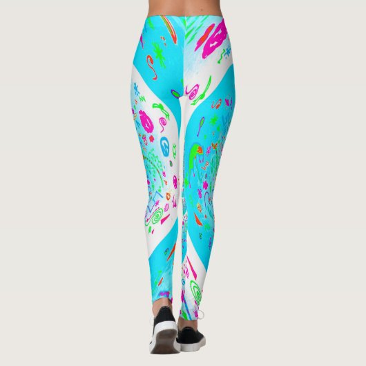 Blue Spiral Leggings (Rückseite)