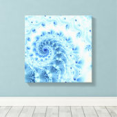 Blue Spiral Leinwand (Insitu (Holzboden))
