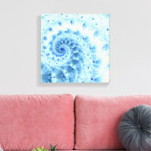 Blue Spiral Leinwand (Insitu (Wohnzimmer))
